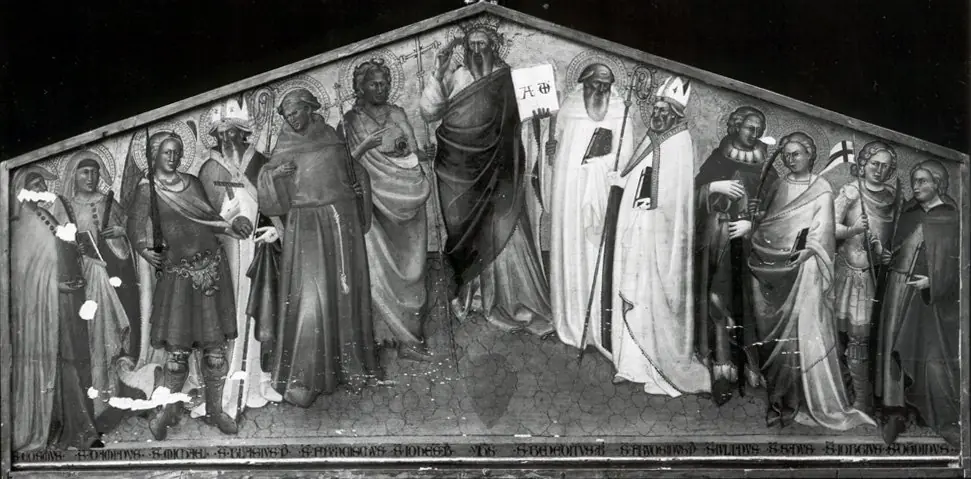 Christ between twelve Saints, by Spinello Aretino