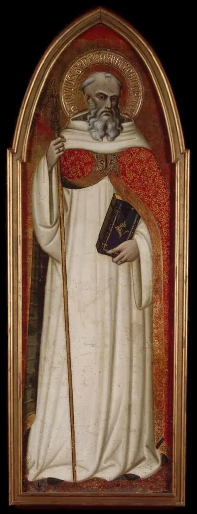St Benedict (wing of a polyptych), by Spinello Aretino