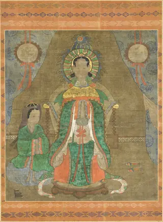 Spirit of a Noble Woman (Probably Princess Pari) and Attendant