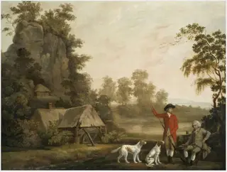 Sportsmen at Rest, by George Stubbs