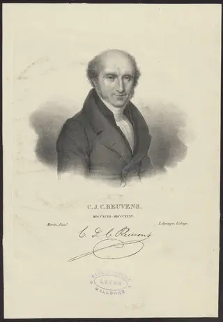 Portrait of C.J.C. Reuvens, archaeologist, by Springer Leendert, 1850