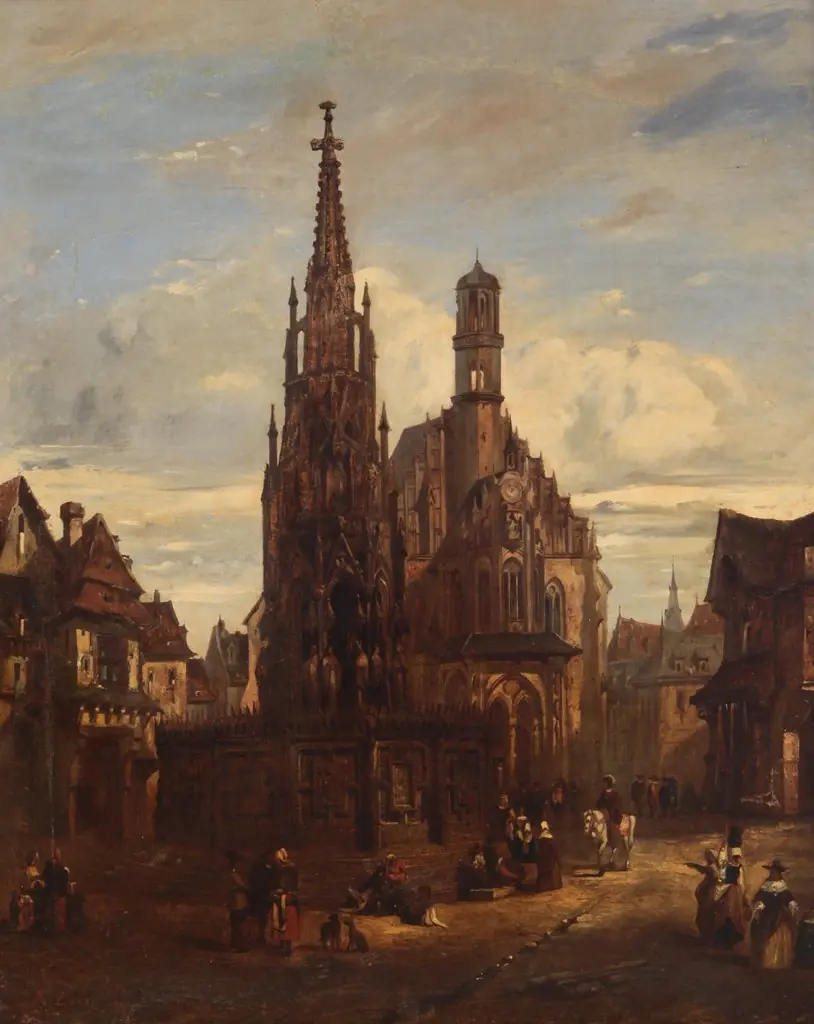 Square in the city of Nuremberg