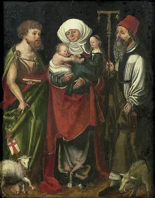 St Anne between St John the Baptist and St Anthony Abbot