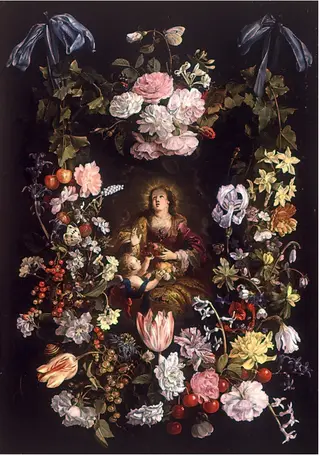 St Dorothea of Caesarea in a Flower Garland, by Philips de Marlier