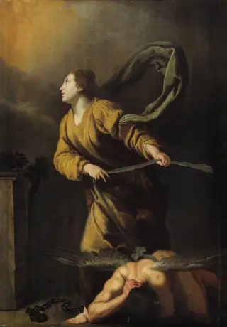 St. Juliana of Nicomedia defeats the devil