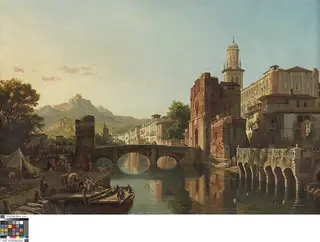 Stadsgezicht in Spanje, by François Bossuet