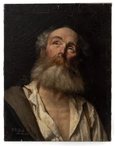 Bătrân privind în sus, by Stahi D. Constantin