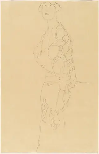 Standing Woman, by Gustav Klimt