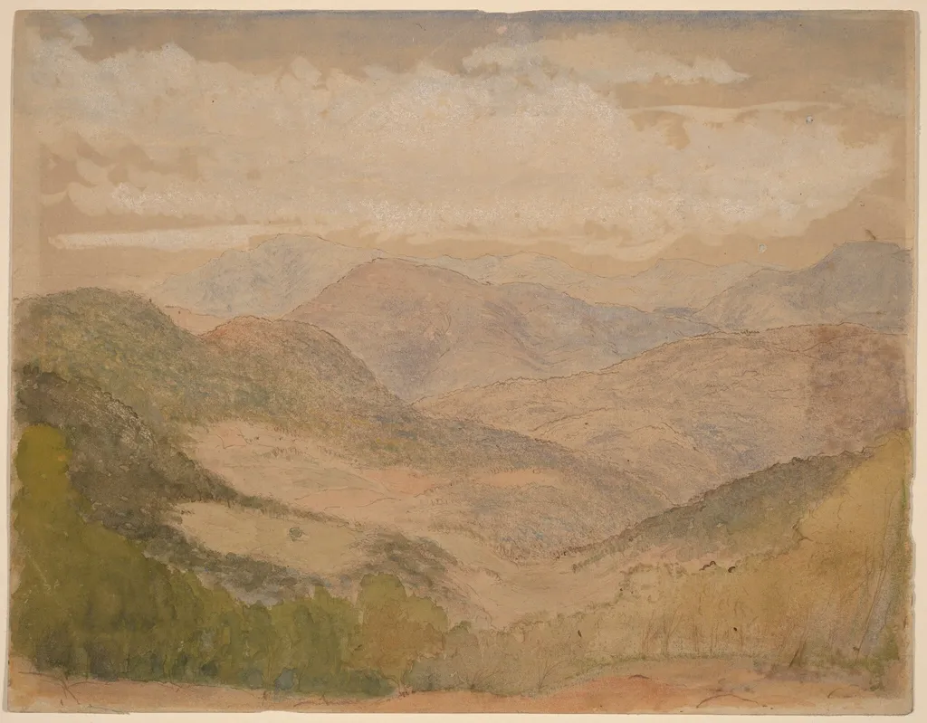 Blue Ridge Mountains, by Stanford White, ink, 1898