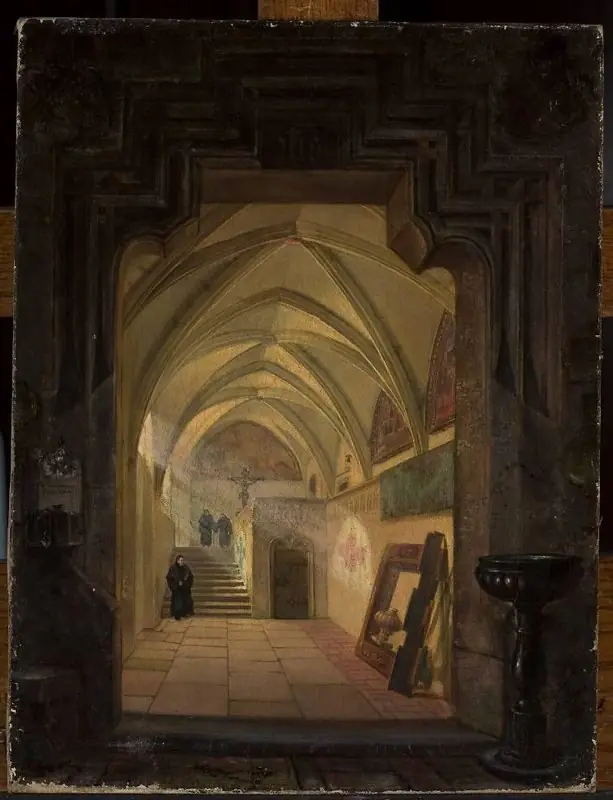 Interior of the cloister at the church of St. Catherine in Kraków, by Stanisław Bryniarski