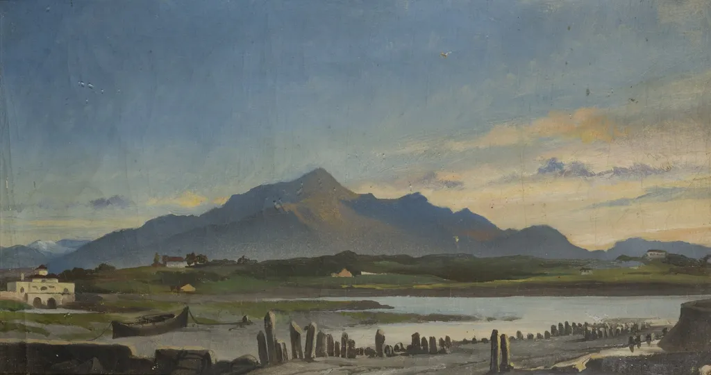 Oriental Landscape, by Stanisław Chlebowski, oil
