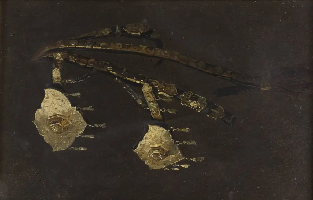 Study of a Fragment of the Turkish Horse Bit from the 17th C., by Stanisław Chlebowski