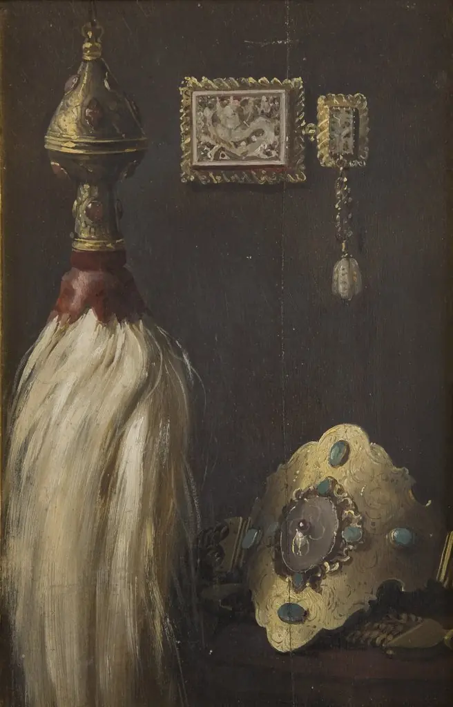 Study of a Turkish Horse-Tail Ensign and Nose-Band, by Stanisław Chlebowski