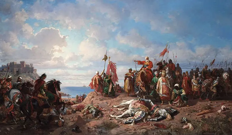 The death of king Wladyslaw II at Varna, by Stanisław Chlebowski