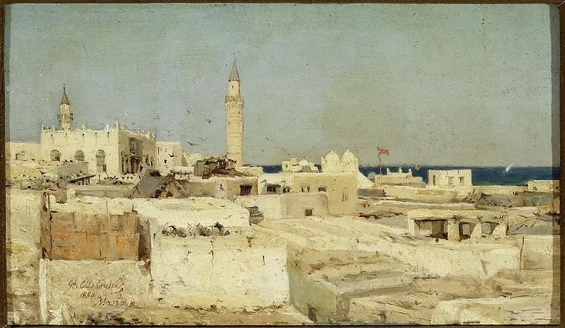View of Massawa, by Stanisław Chlebowski
