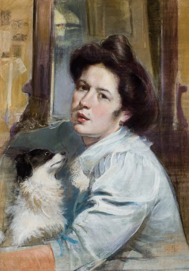 Portrait of Wife, by Stanisław Dębicki