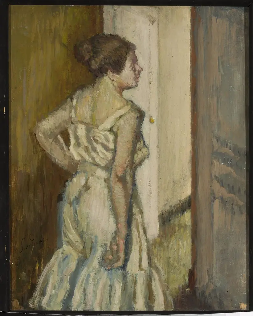 Study of a woman, by Stanisław Dębicki