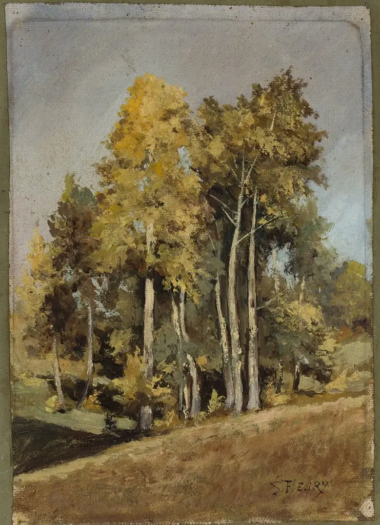 Study of trees, by Stanisław Filibert Fleury
