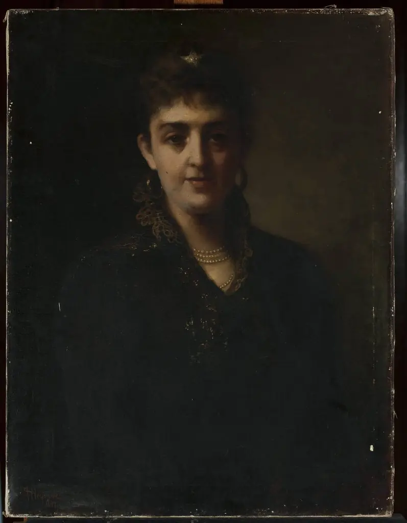 Portrait of a woman, by Stanisław Heyman