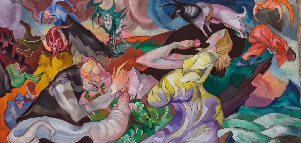 Temptation of St. Antony 2, by Stanisław Ignacy Witkiewicz