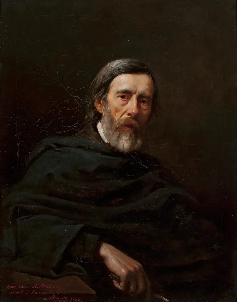 Portrait of Aleksander Stankiewicz, painter, by Stanisław Jakub Rostworowski