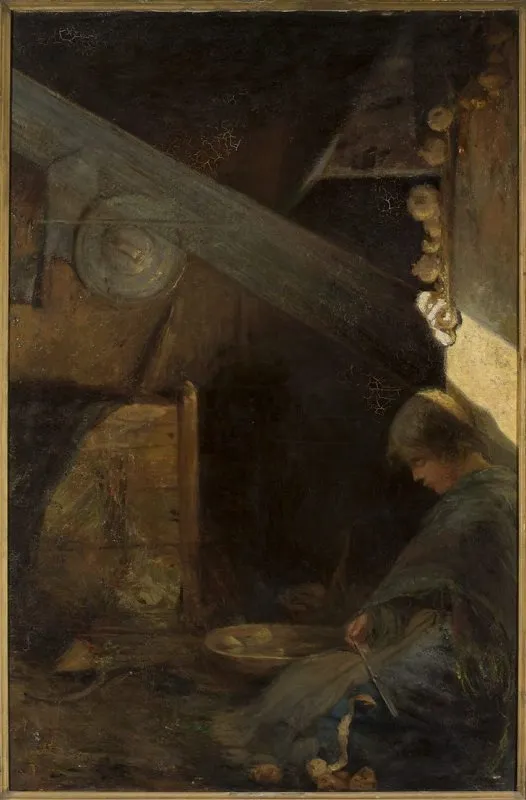 Holy woman, by Stanisław Jarocki, oil, 1899