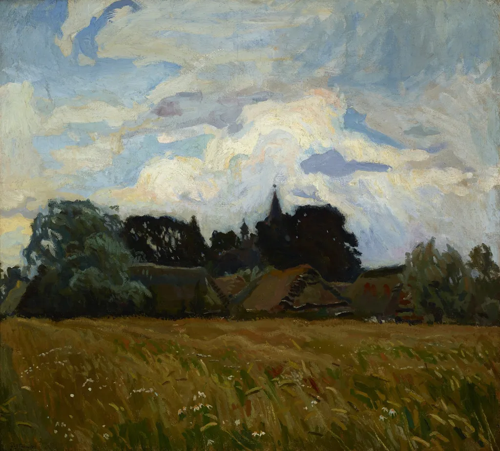 Theme from Radziszów, by Stanisław Kamocki, oil, 1907