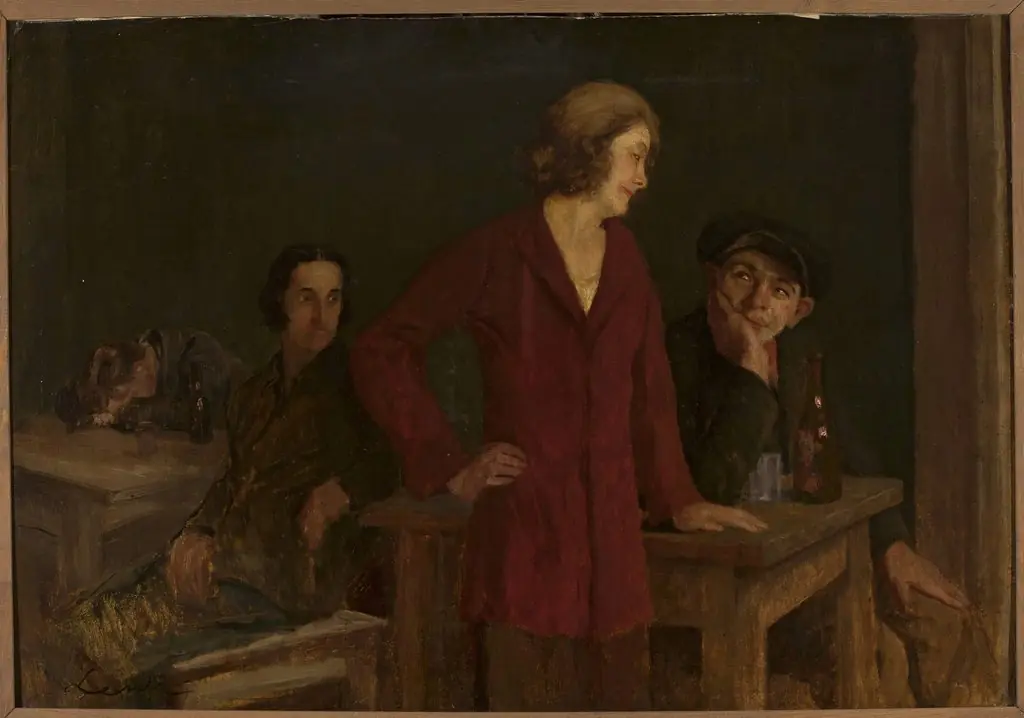 In a Tavern, by Stanisław Lentz