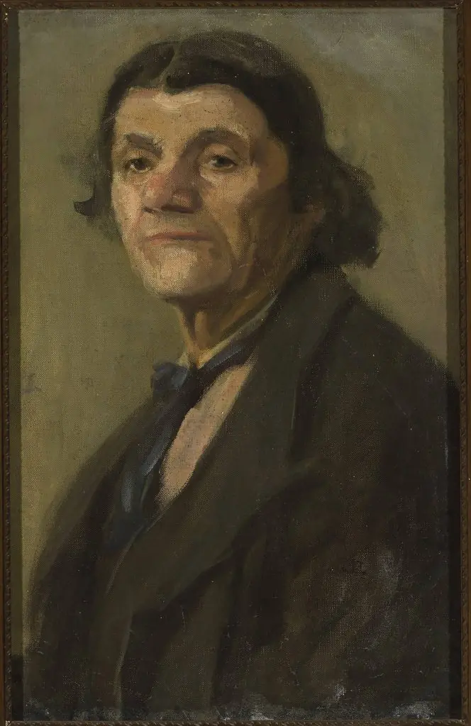 Male portrait, by Stanisław Lentz