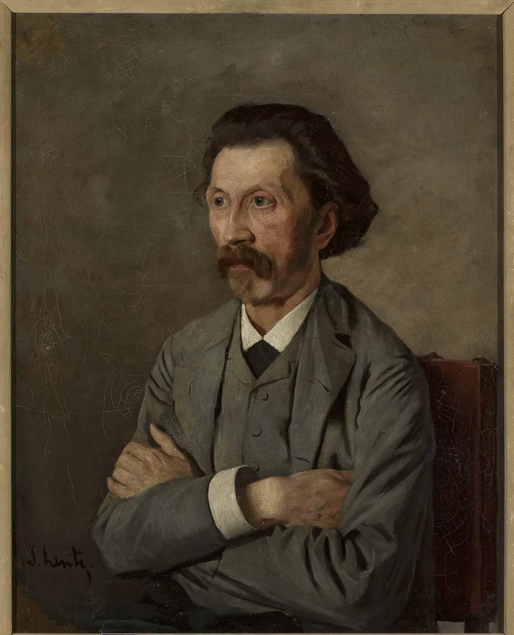 Portrait of Daniel Filleborn, by Stanisław Lentz, oil, 1899