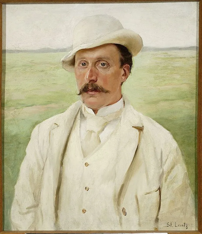 Portrait of Leopold Méyet, by Stanisław Lentz, oil, 1898