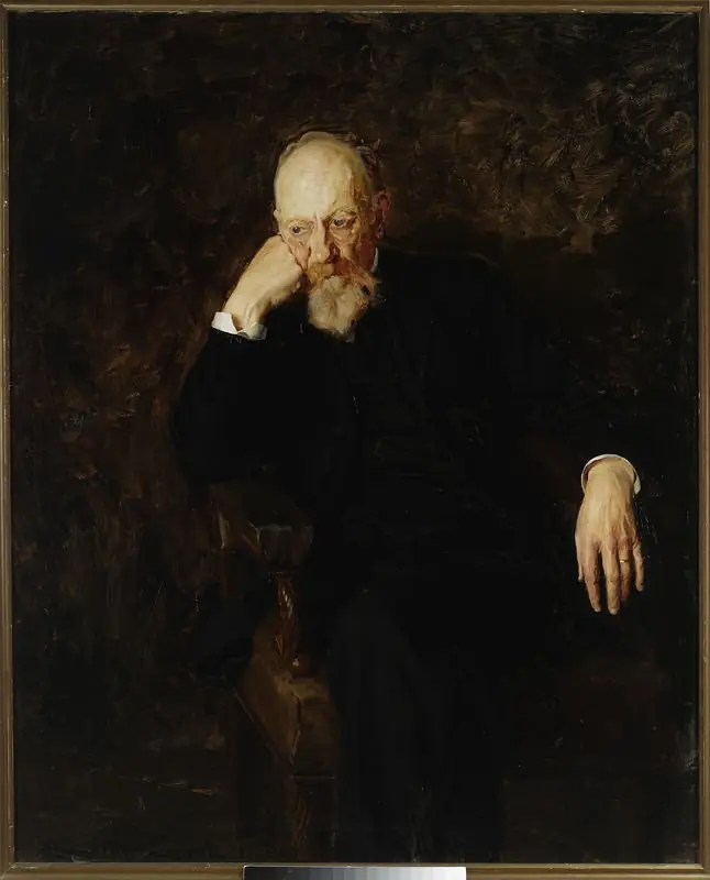 Portrait of professor Aleksander Jabłonowski, by Stanisław Lentz