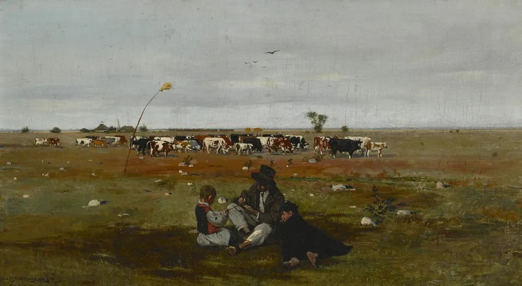 Pasture, by Stanisław Masłowski, oil, 1895