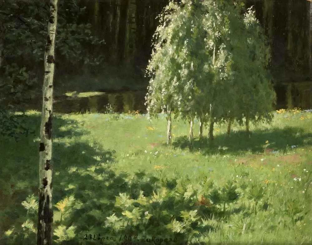Brzózki, by Stanisław Witkiewicz, oil, 1904
