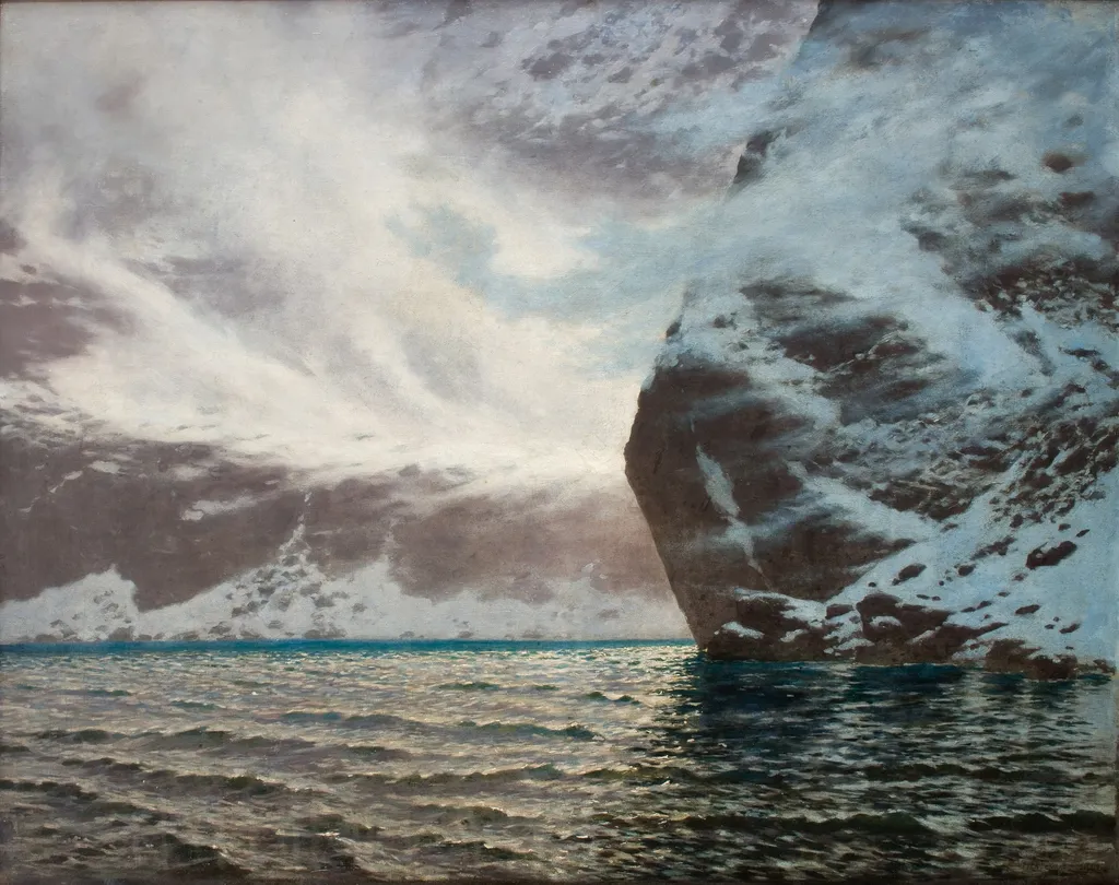Czarny Staw (The Blake Lake) – Blizzard, by Stanisław Witkiewicz, oil, 1896
