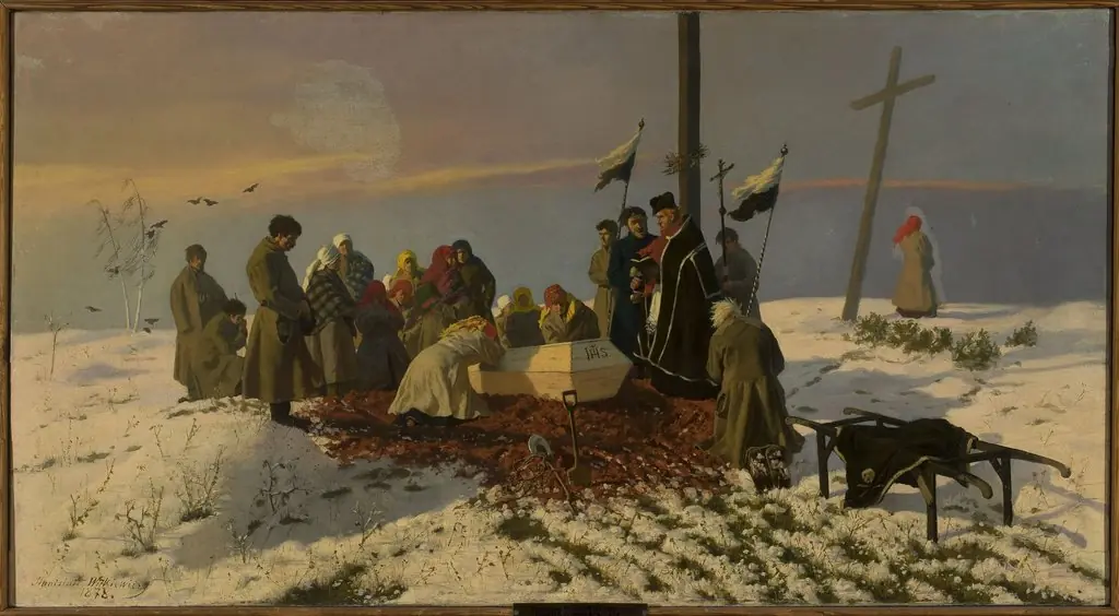 Funeral in the countryside, by Stanisław Witkiewicz