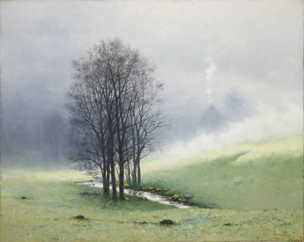 Spring Mist, by Stanisław Witkiewicz, oil, 1897