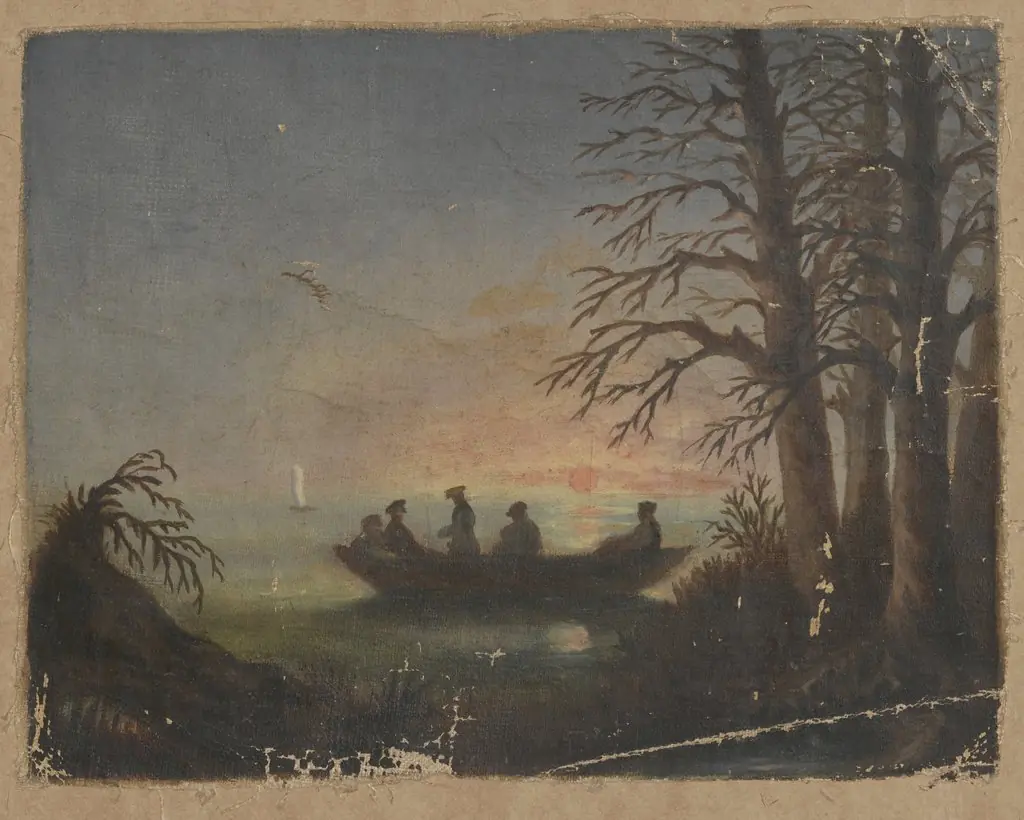 Sunset at the lake, by Stanisław Witkiewicz