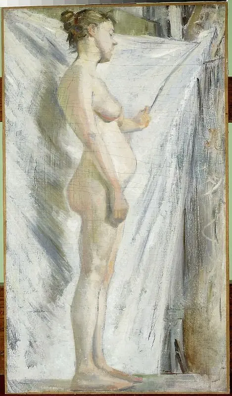 Female nude, by Stanisław Wyspiański