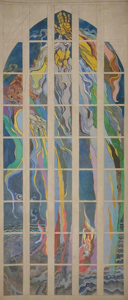 God the Father. Design to the Stained-Glass Window for the Franciscan Church in Krakow, by Stanisław Wyspiański