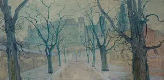 Planty Park with a view of Wawel Castle, by Stanisław Wyspiański, 1898