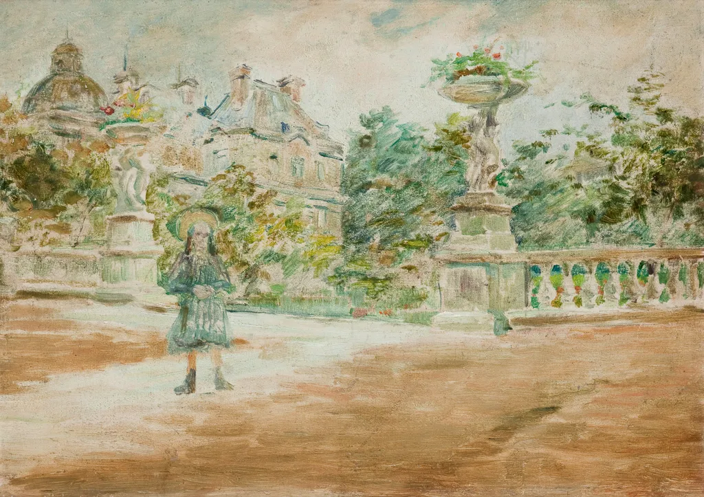 The Luxembourg Garden in Paris, by Stanisław Wyspiański, oil, 1896