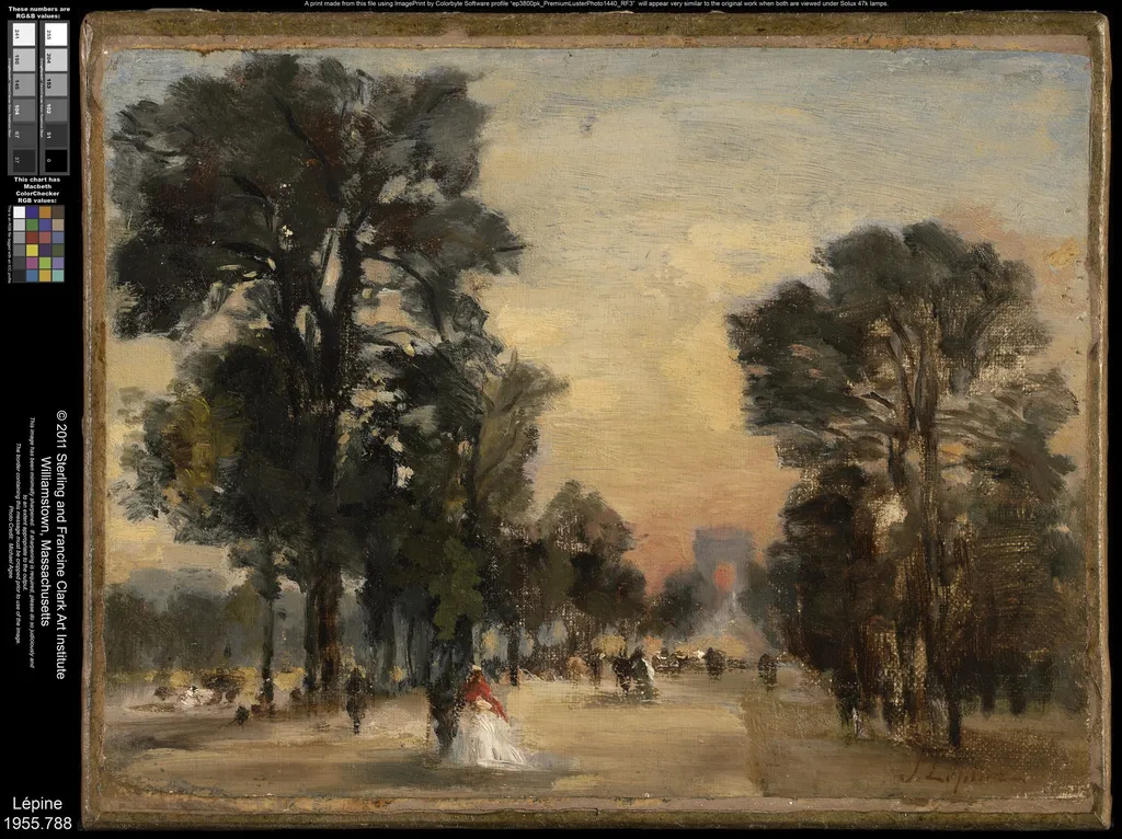 Les Champs-Elysées, by Stanislas Lépine, oil, 1873