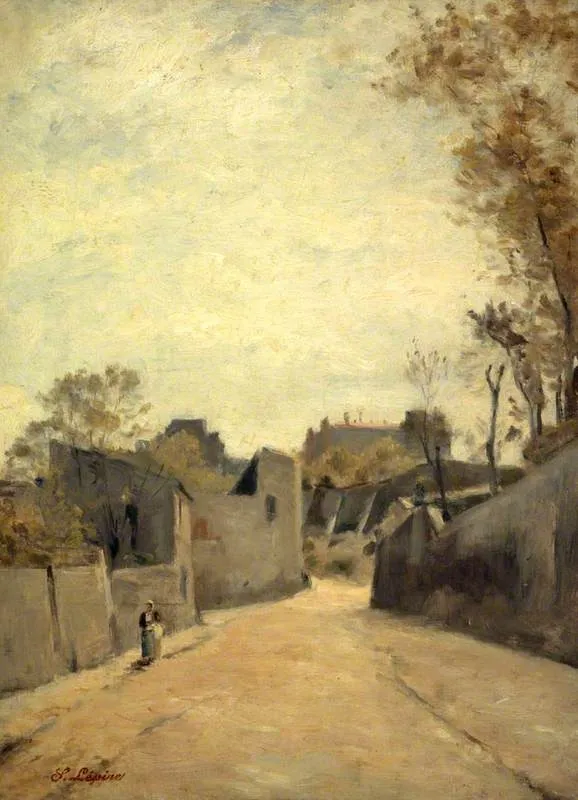 Montmartre, by Stanislas Lépine, oil, 1863