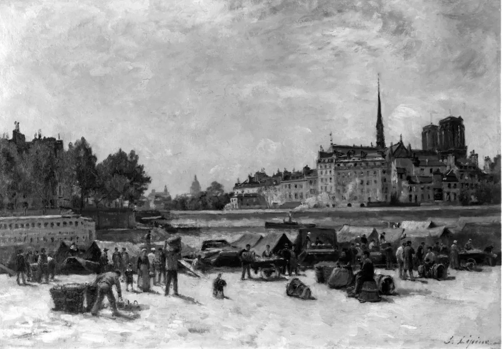 The Apple Market, by Stanislas Lépine, oil, 1890