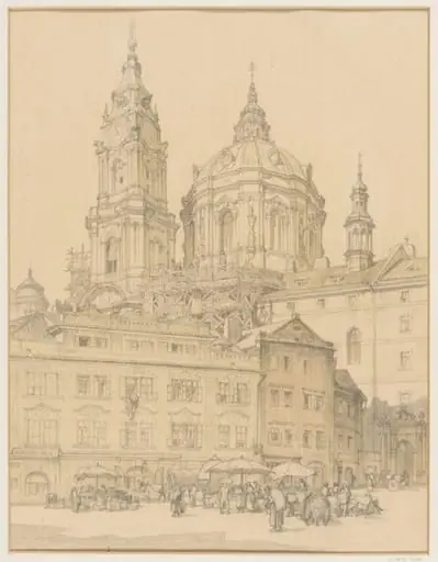Church of St. Mikaláš (St. Nicholas), Prague., by Stanley RA Anderson