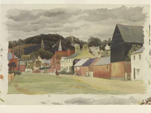 Bow Brickhill, Bletchley, Buckinghamshire, by Stanley Roy Badmin