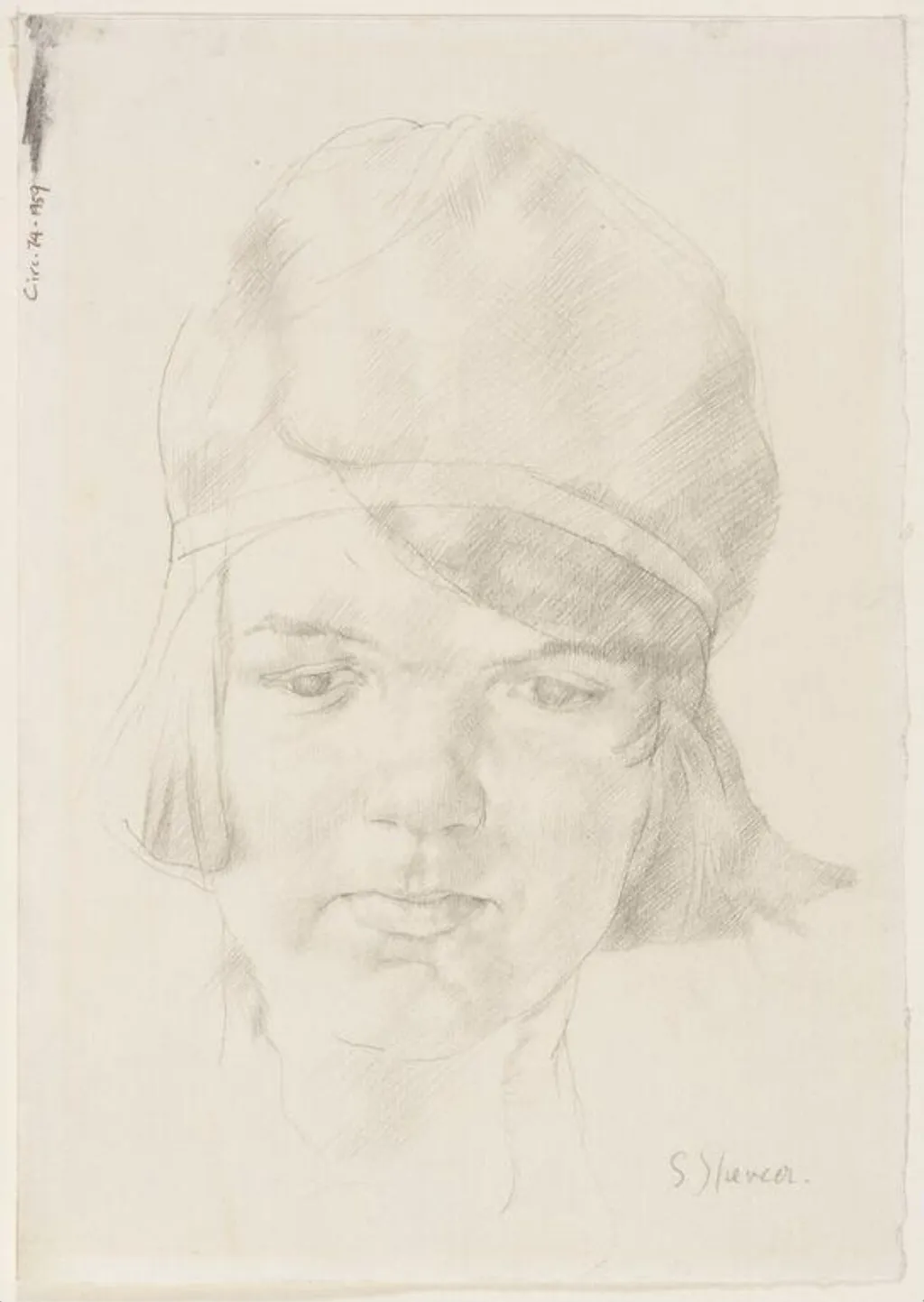 'Head of a Girl', by Stanley Sir, RA Spencer