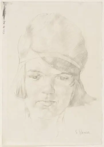 'Head of a Girl', by Stanley Sir, RA Spencer
