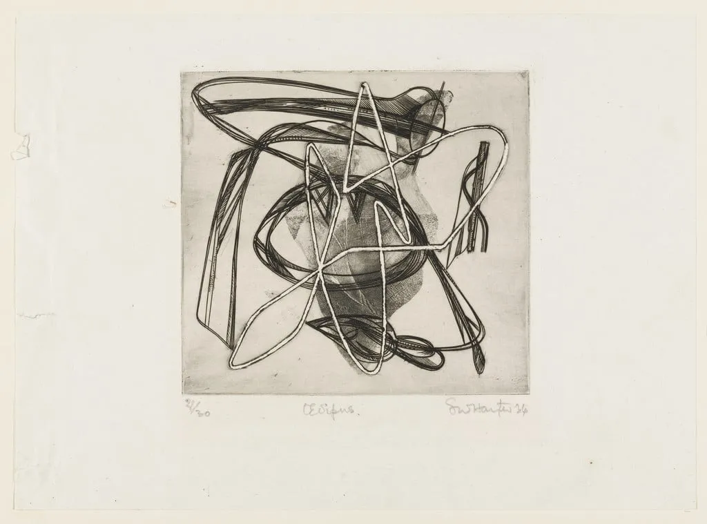 Untitled, by Stanley William Hayter, ink, 1934